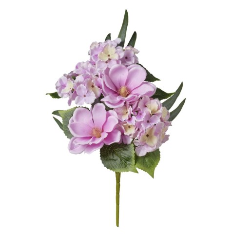 MAZZO FRONT. MAGNOLIE ORTENSIE LILLA X5 CM.43